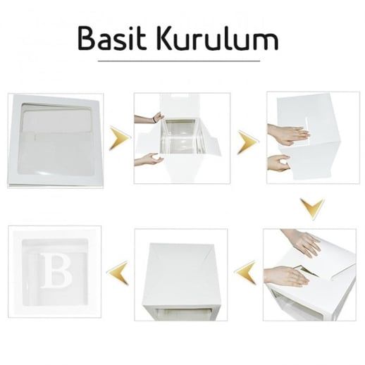 Mavi Makaron �effaf Balon Kutusu Seti